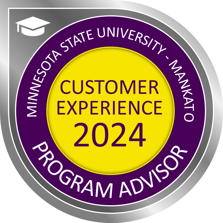 Minnesota State University, Mankato, Customer Experience Badge